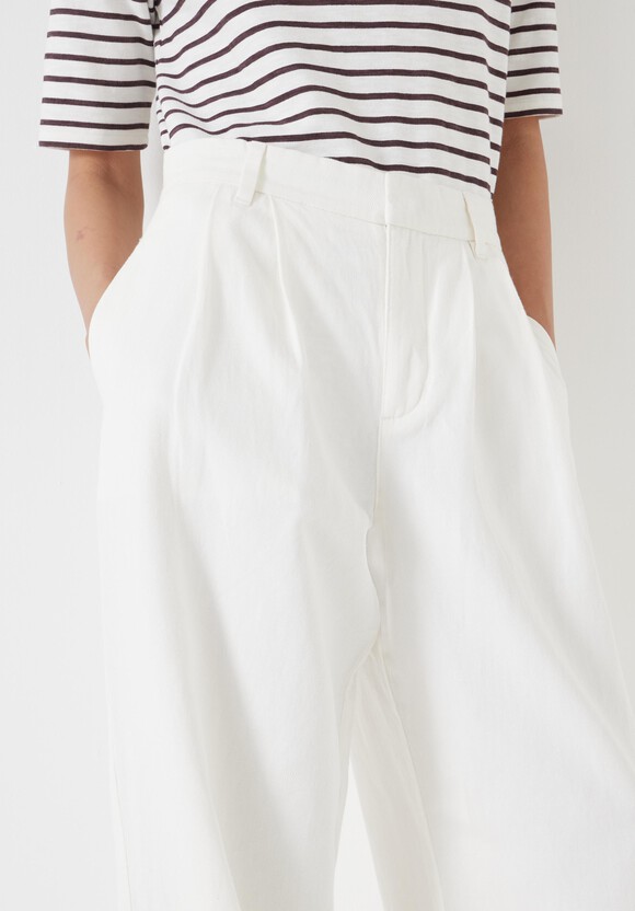 Lya Cotton Wide Leg Trousers