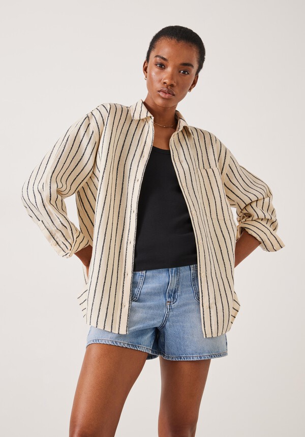Elysia Stripe Linen Shirt