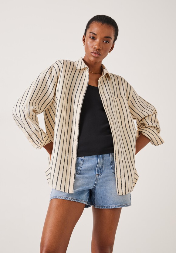 Elysia Stripe Linen Shirt
