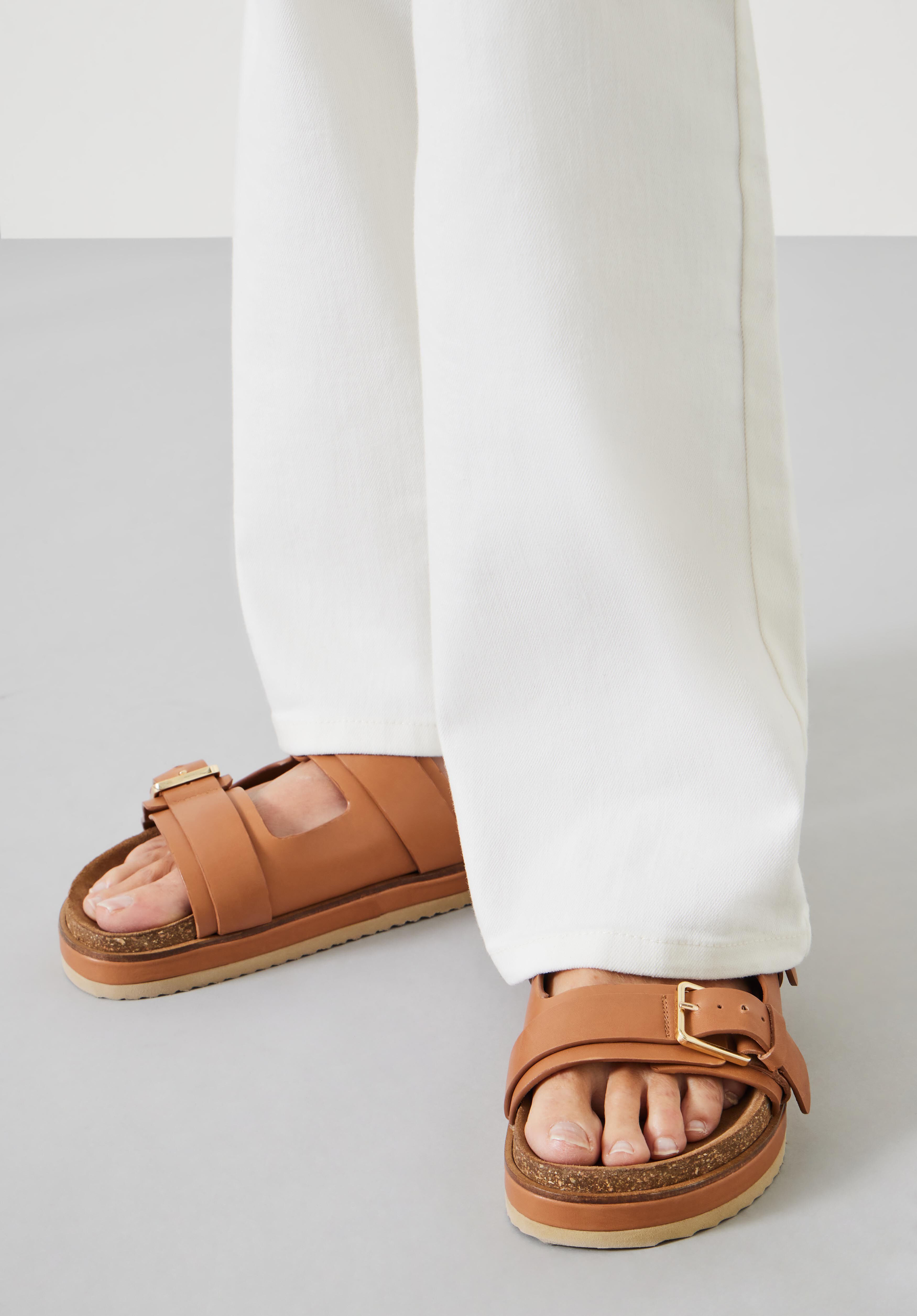 Buckle slide sandal hotsell