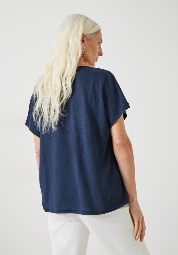 Danny Linen V-Neck T-Shirt