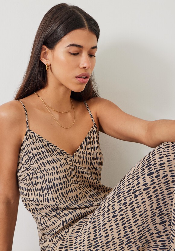 Eloise Printed Maxi Slip Dress