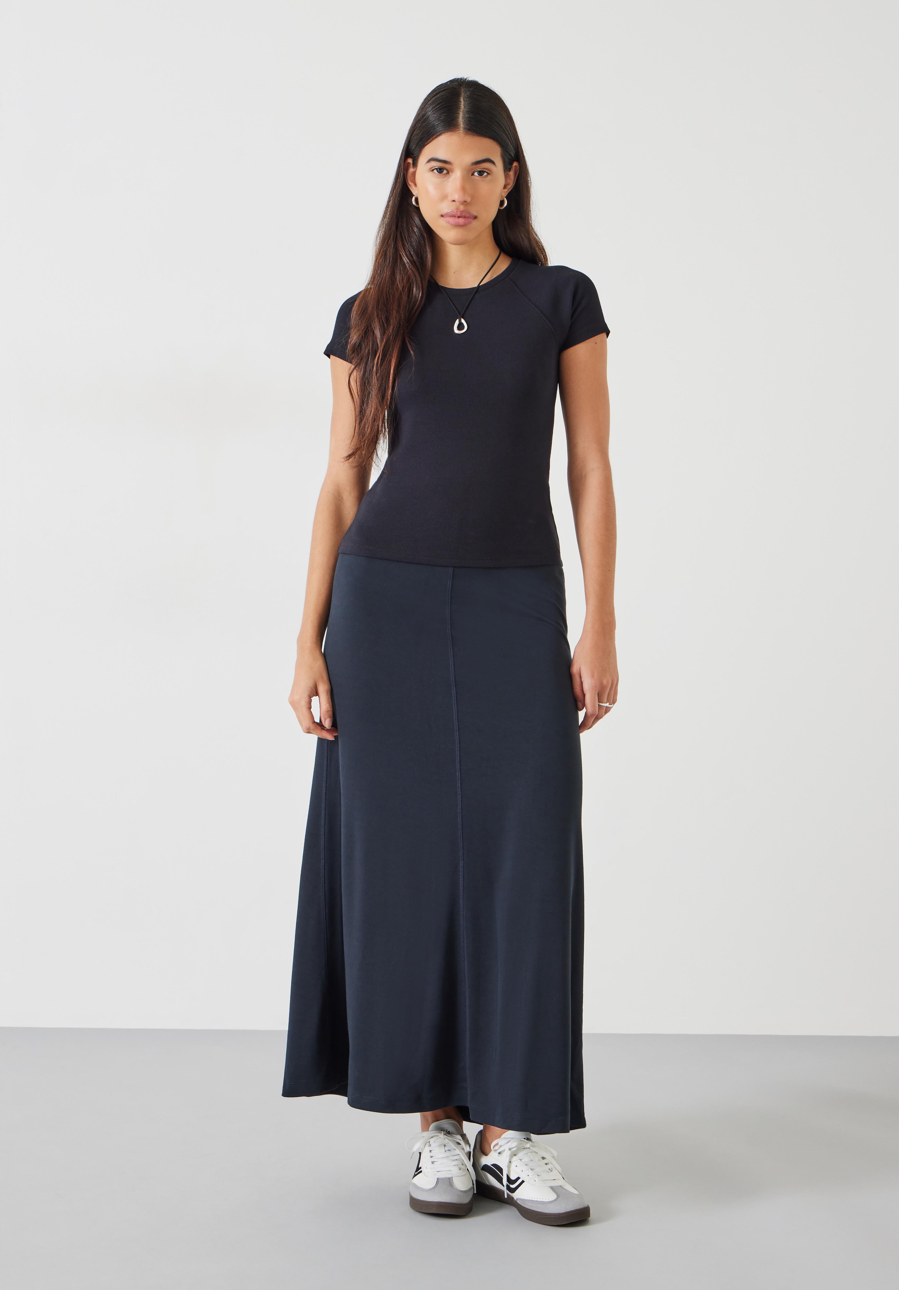 Hush black maxi skirt shop
