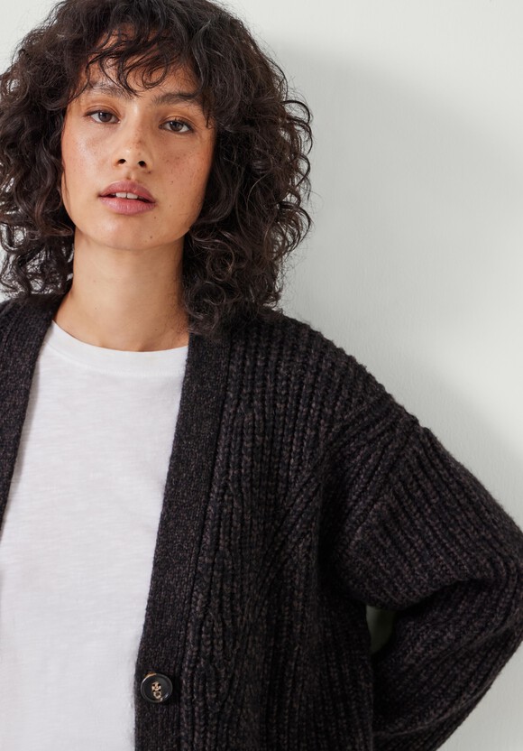 Peggy Oversized Wool Blend Cardigan
