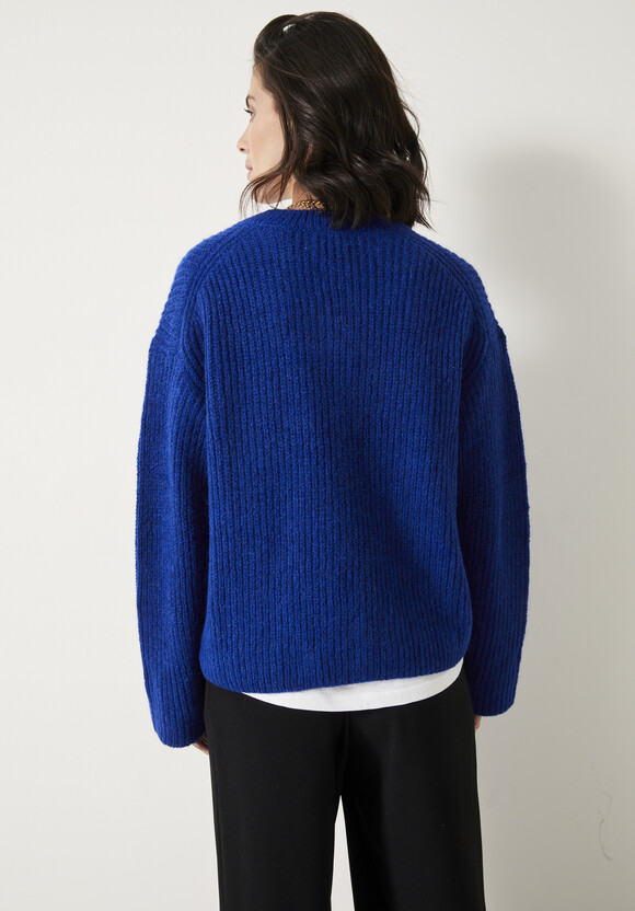 Aliah High V Wool Blend Jumper