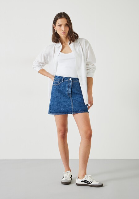 Saachi Denim Mini Skirt