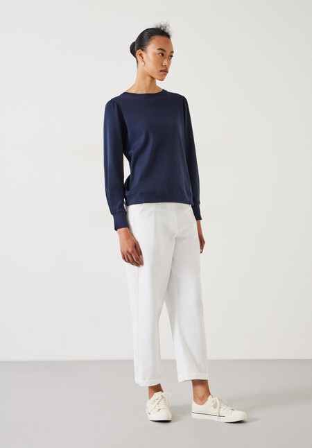 Emily Puff Sleeve Jersey Top