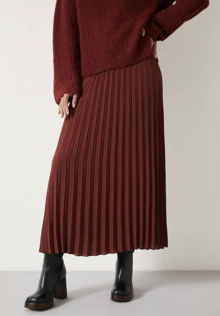 Neah Pleated Midi Skirt