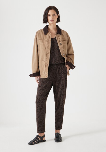 Cropped Jersey Jumpsuit