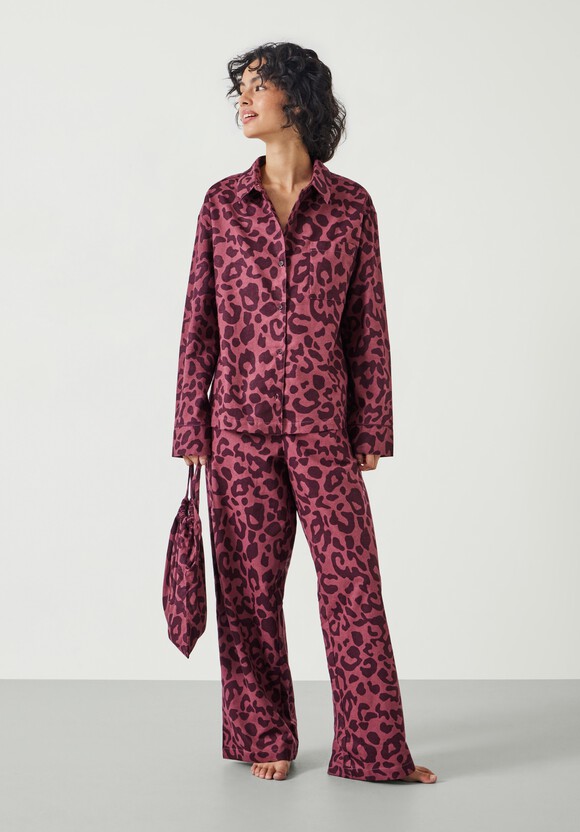 Luella Flannel Animal Print Pyjama Set