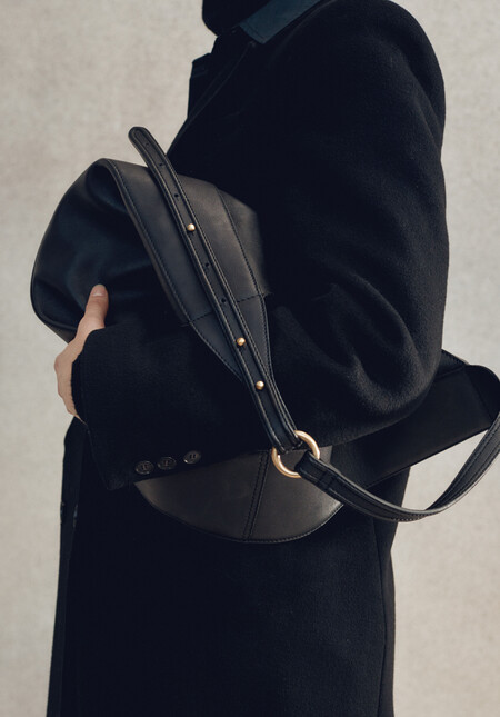 Isla Leather Scoop Tote Bag