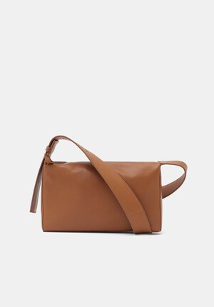 Cleo Minimal Leather Crossbody Bag