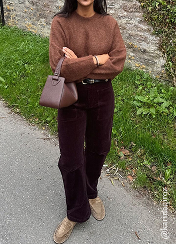 Corduroy Cordi Barrel Leg Trousers