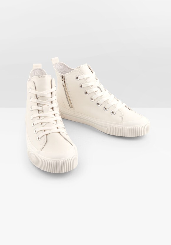 Hadleigh Hi Top Leather Trainers