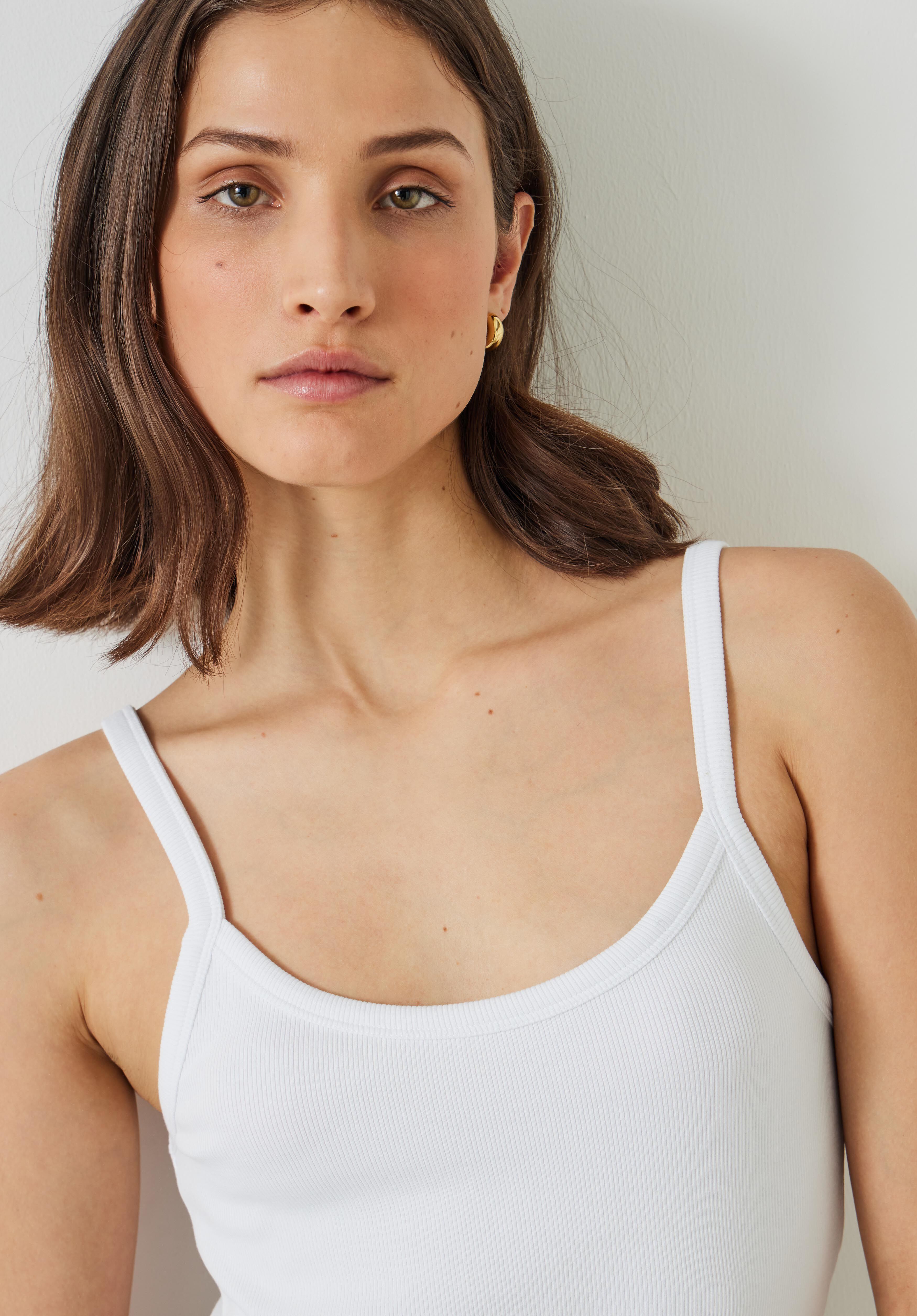 Thin white cheap vest