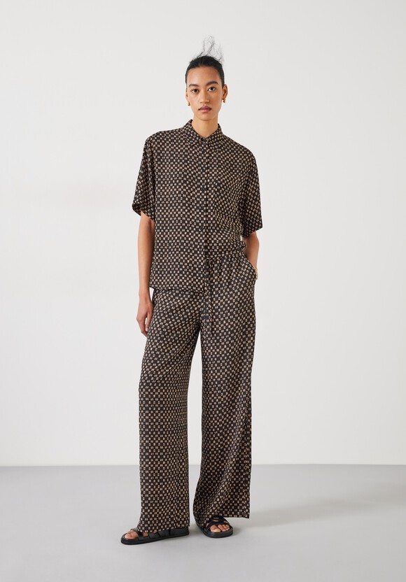 Layla Print Tie Waist Trousers