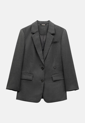 Carla Tailored Wool Blend Blazer