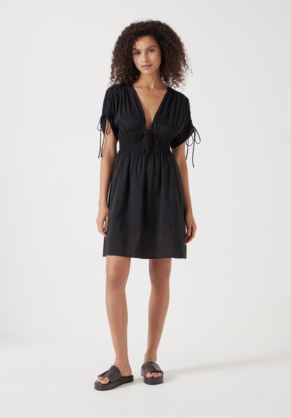 Grace Cotton Blend Mini Beach Dress