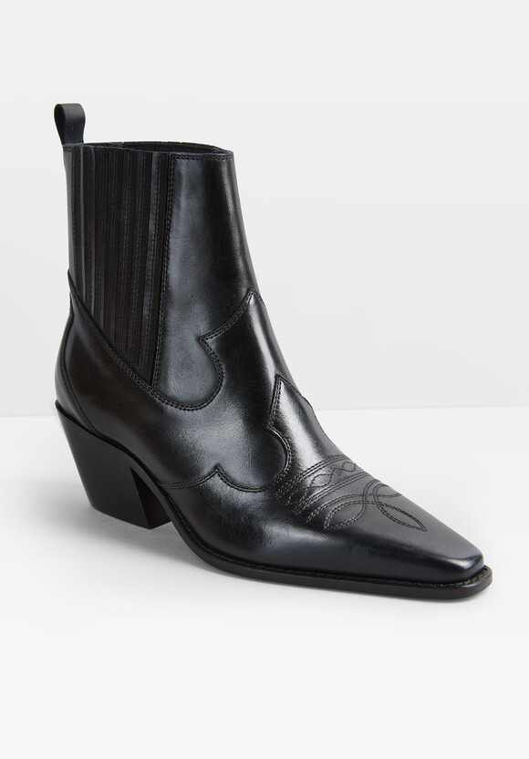 Kendall Leather Western Boots