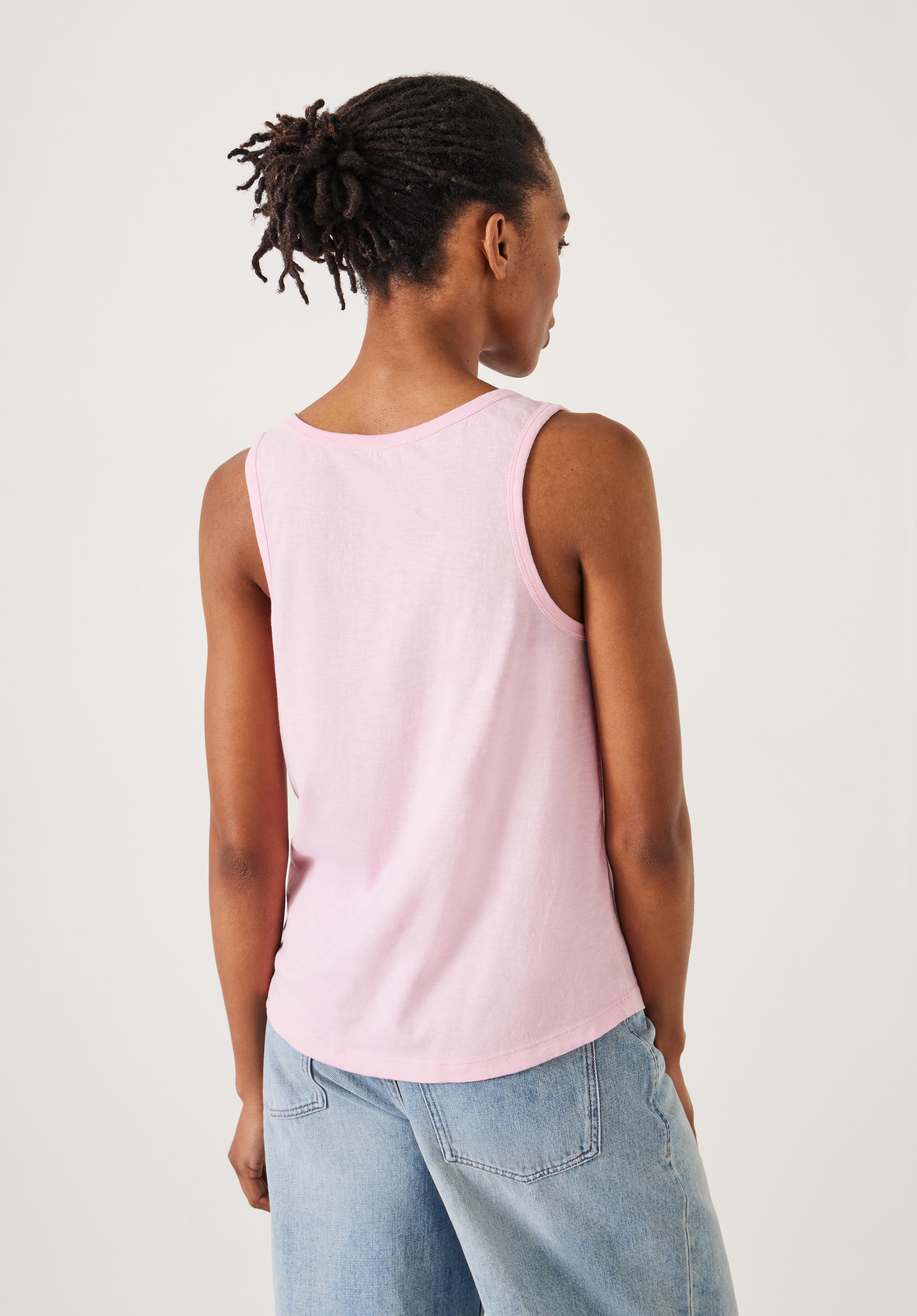 喜ばれる誕生日プレゼント LINEN SLUB TANK TOP 3色セット トップス