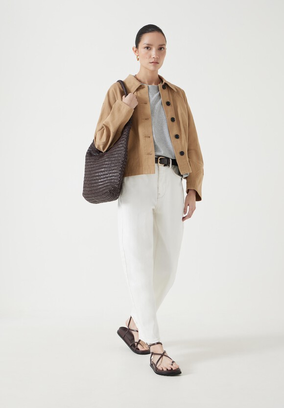 Barrel Sleeve Swing Jacket