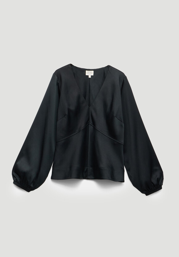 Grace Satin Long Sleeve Top