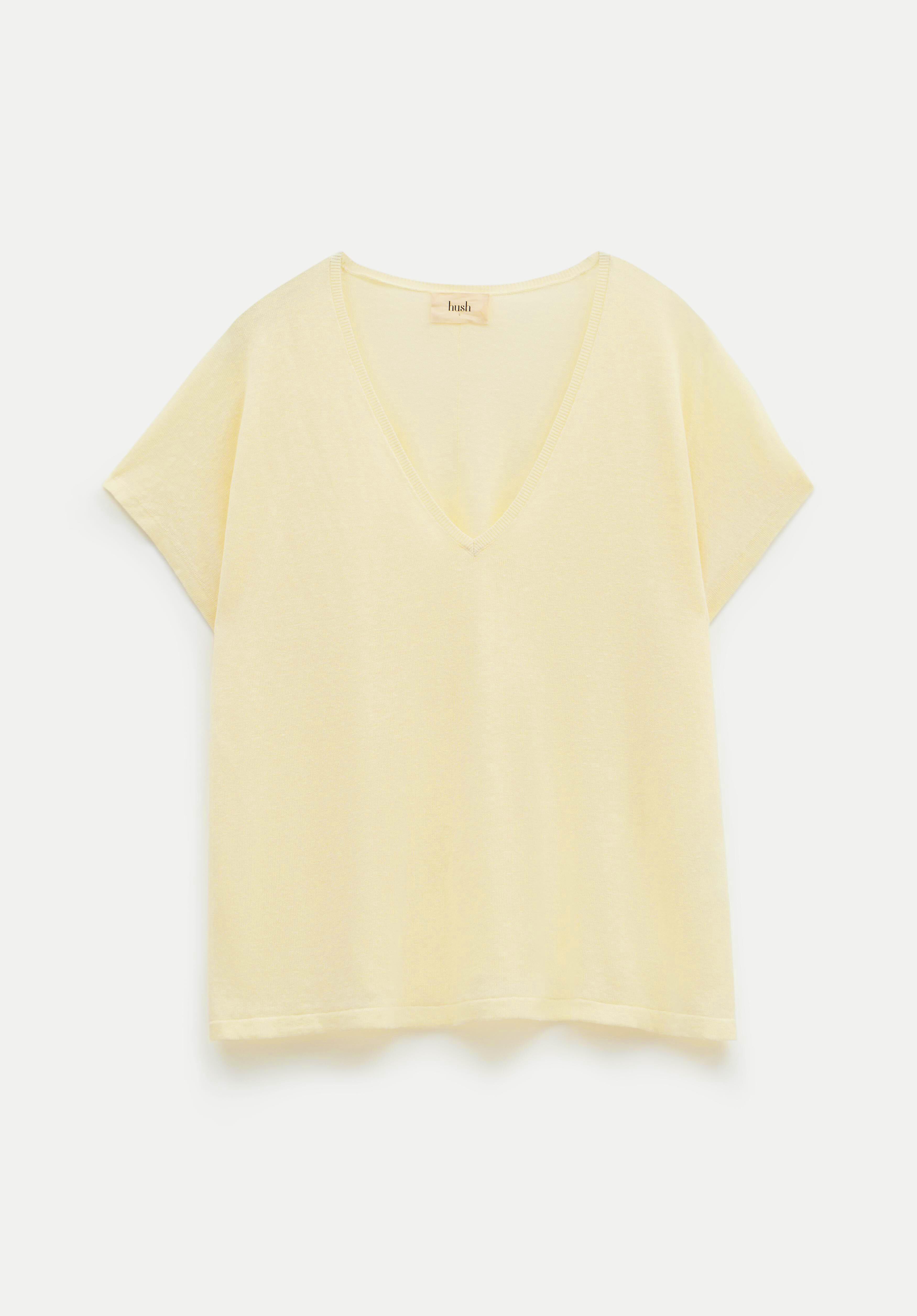 Tiffany Cotton Sweatshirt Pale Yellow hush