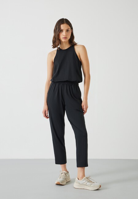 Racer Back Jersey Jumpsuit