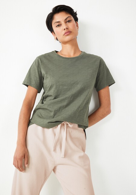 Cali Cotton Slub Crew Tee