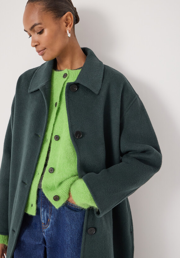 Edie Pure Wool Double Faced Coat