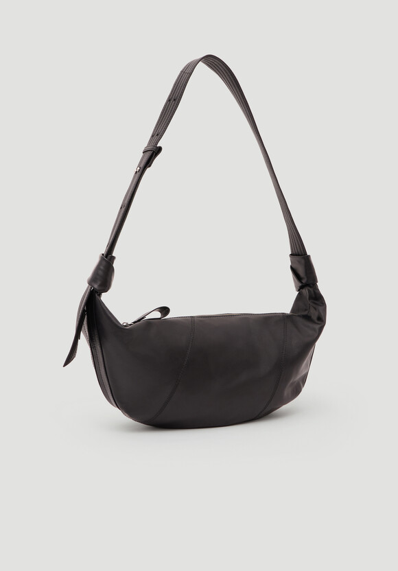 Oversized Leather Crescent Bag