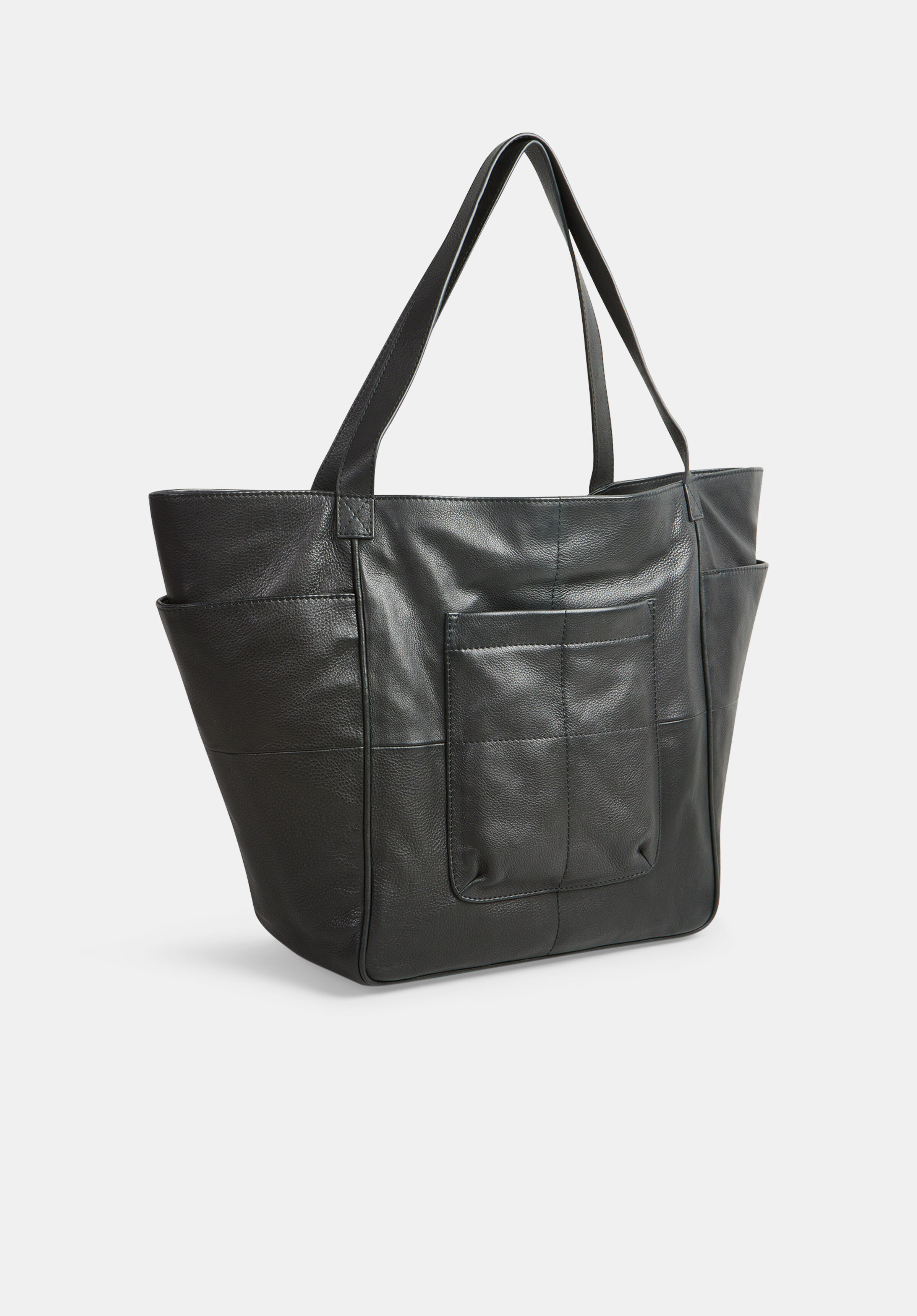 Large leather hotsell tote bag
