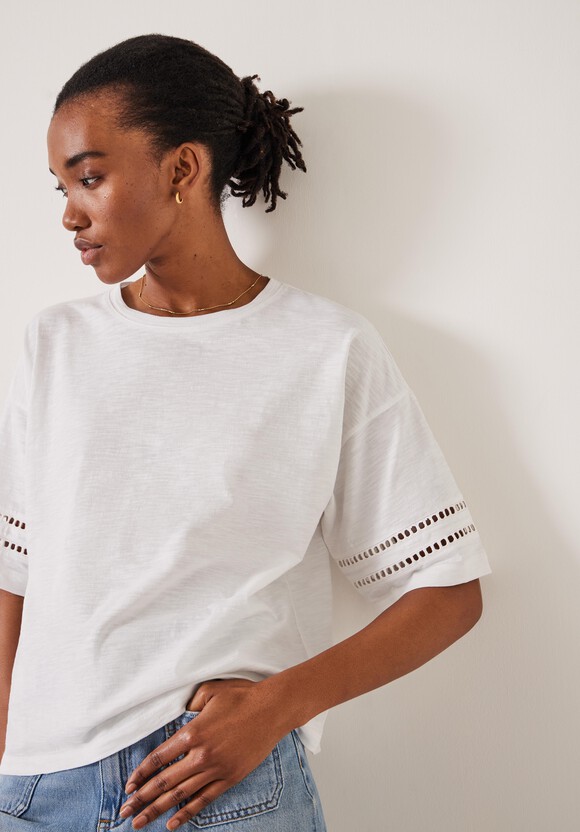 Lucie Lace Detail T-Shirt