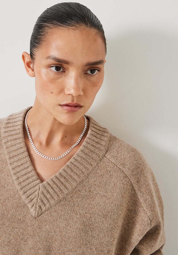 Erica Merino Wool V Neck Jumper