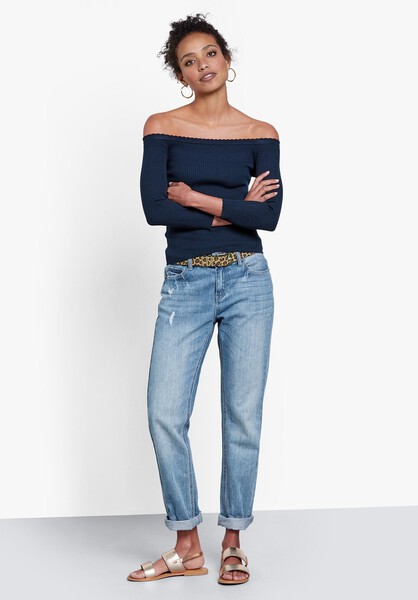 Darcey Off Shoulder Knitted Top