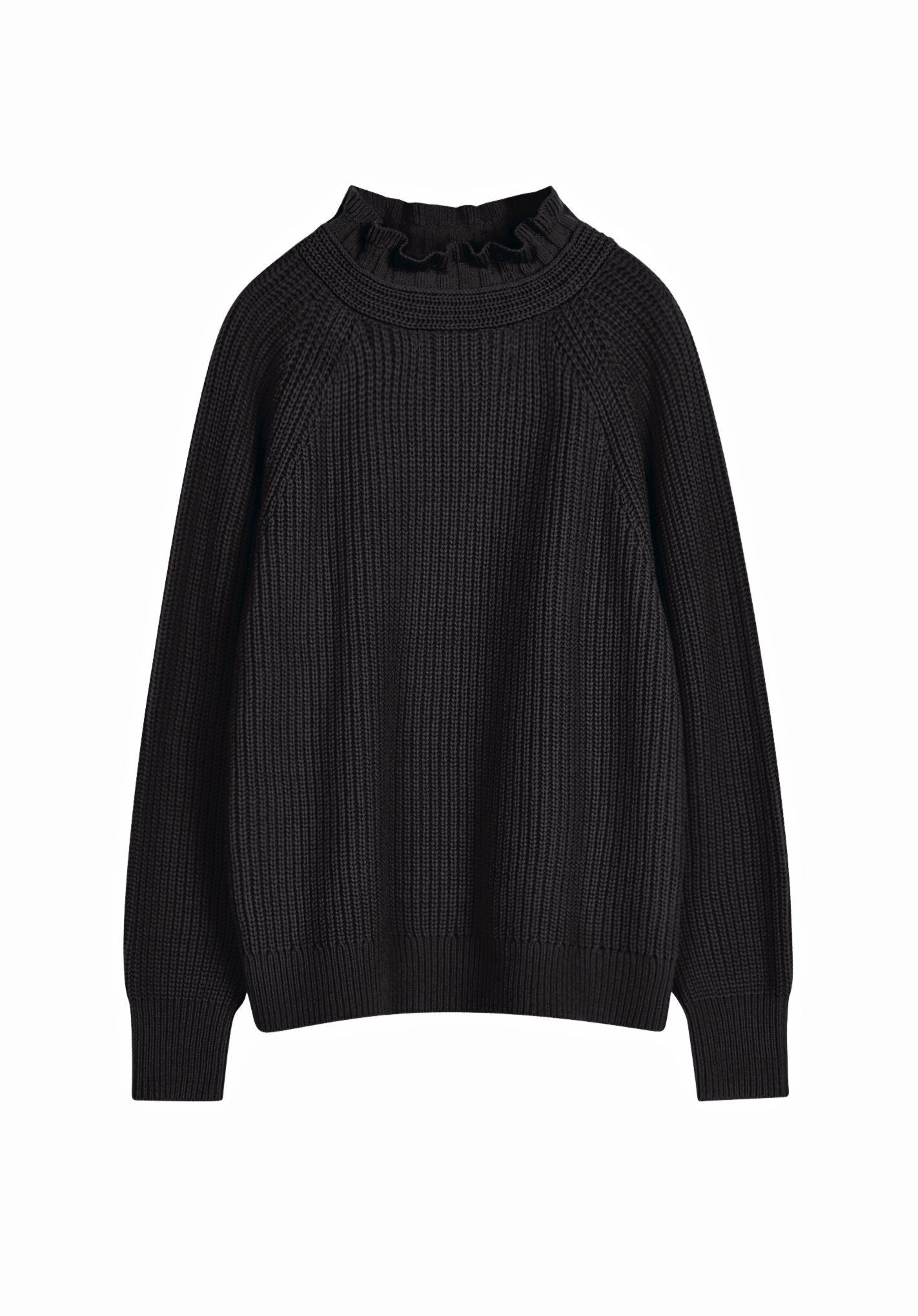 Grey frill hotsell neck jumper