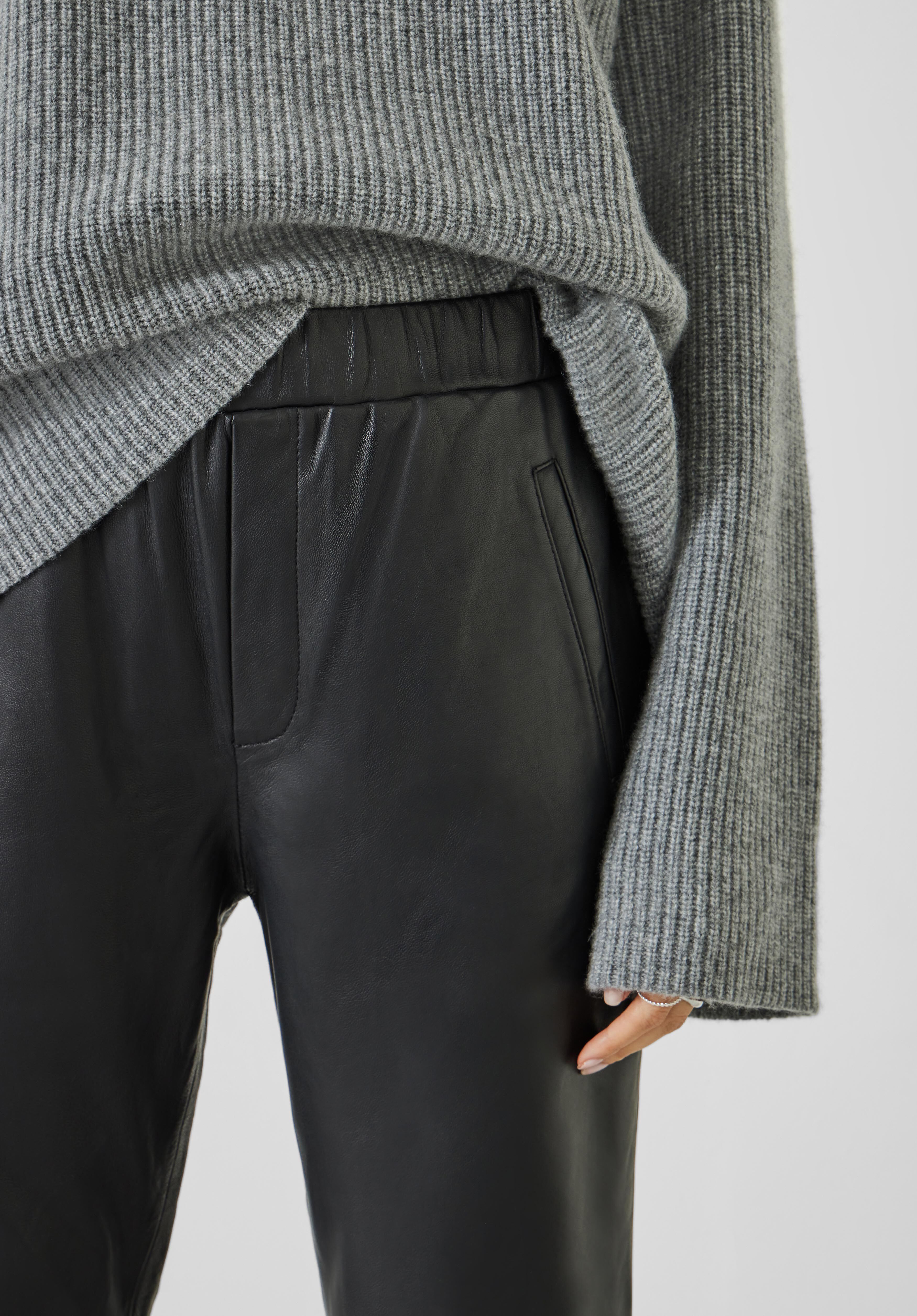 H&m leather sales joggers