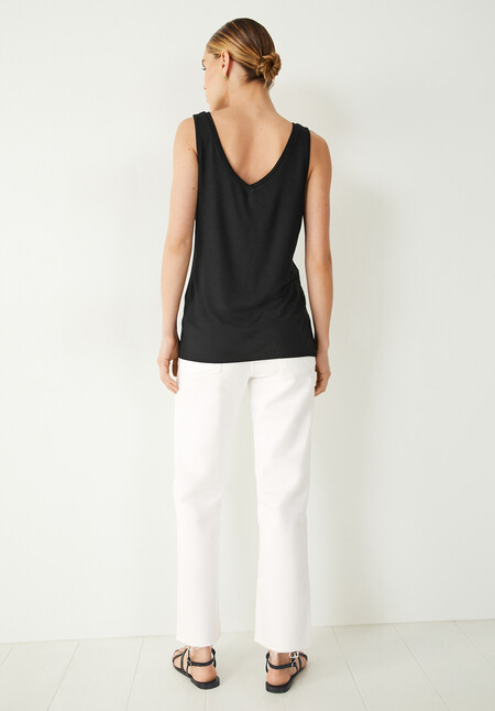 Sally V-Neck Jersey Vest Top