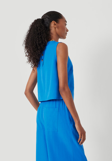 Vera Linen Blend Shell Top