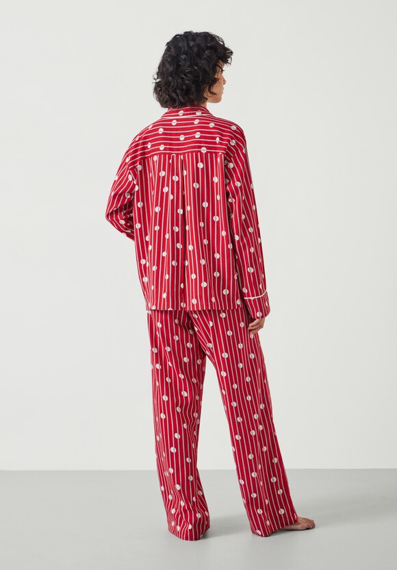Luella Brushed Cotton Stripe Polka Dot Pyjama Set