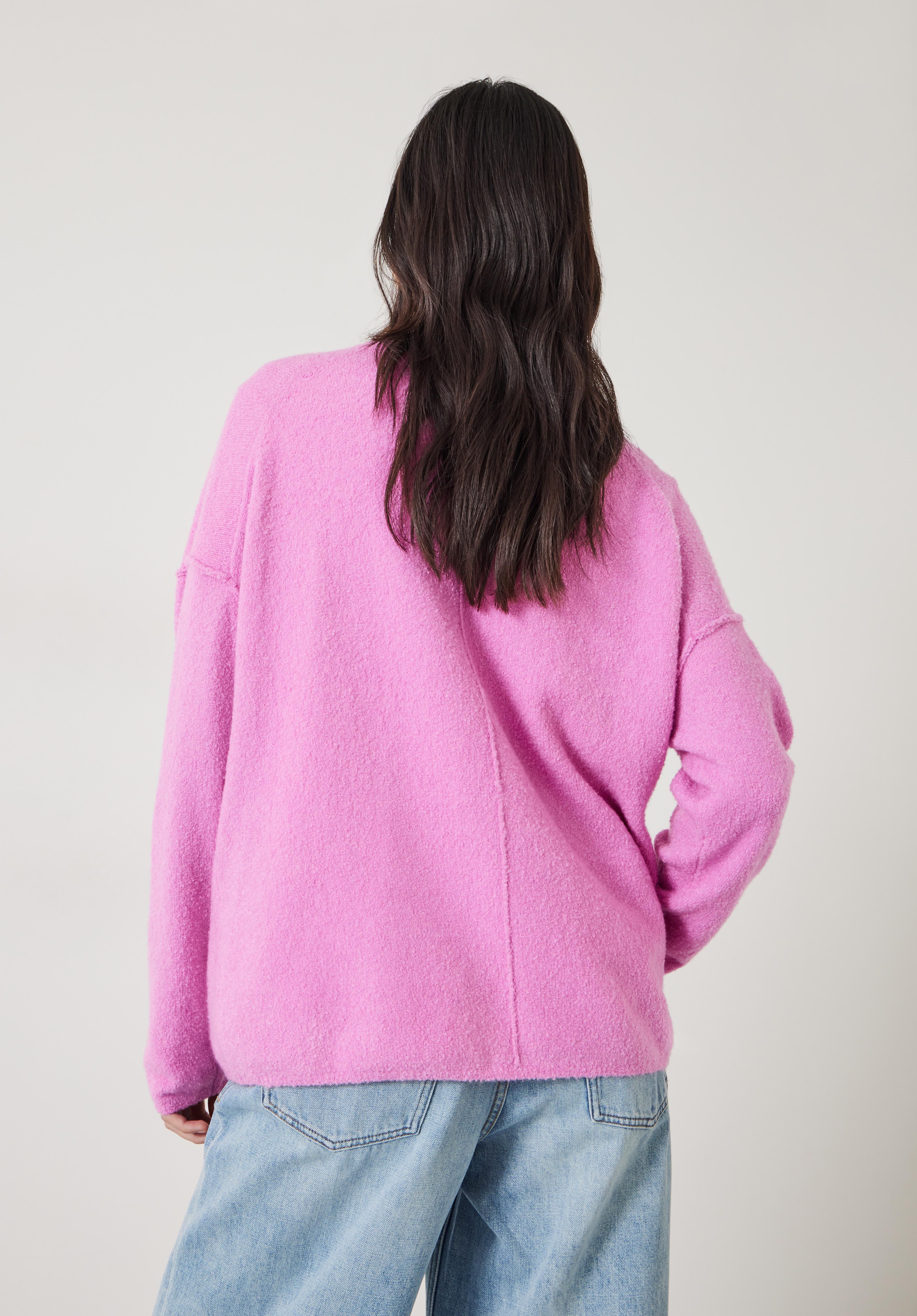 Bright pink knitted jumper sale