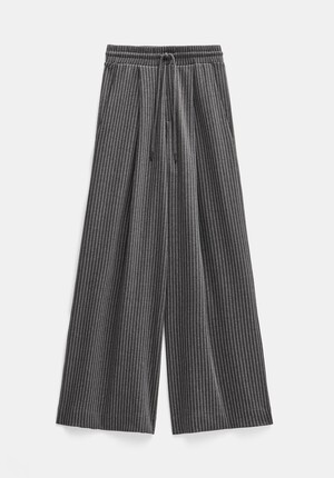 Pinstripe Wide Leg Jogger