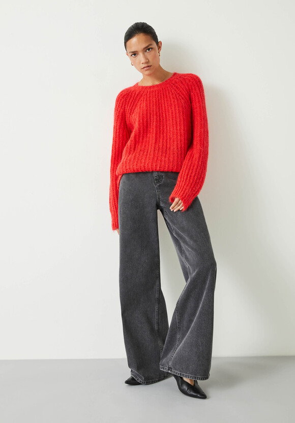 Tabby Fluffy Jumper With Mohair