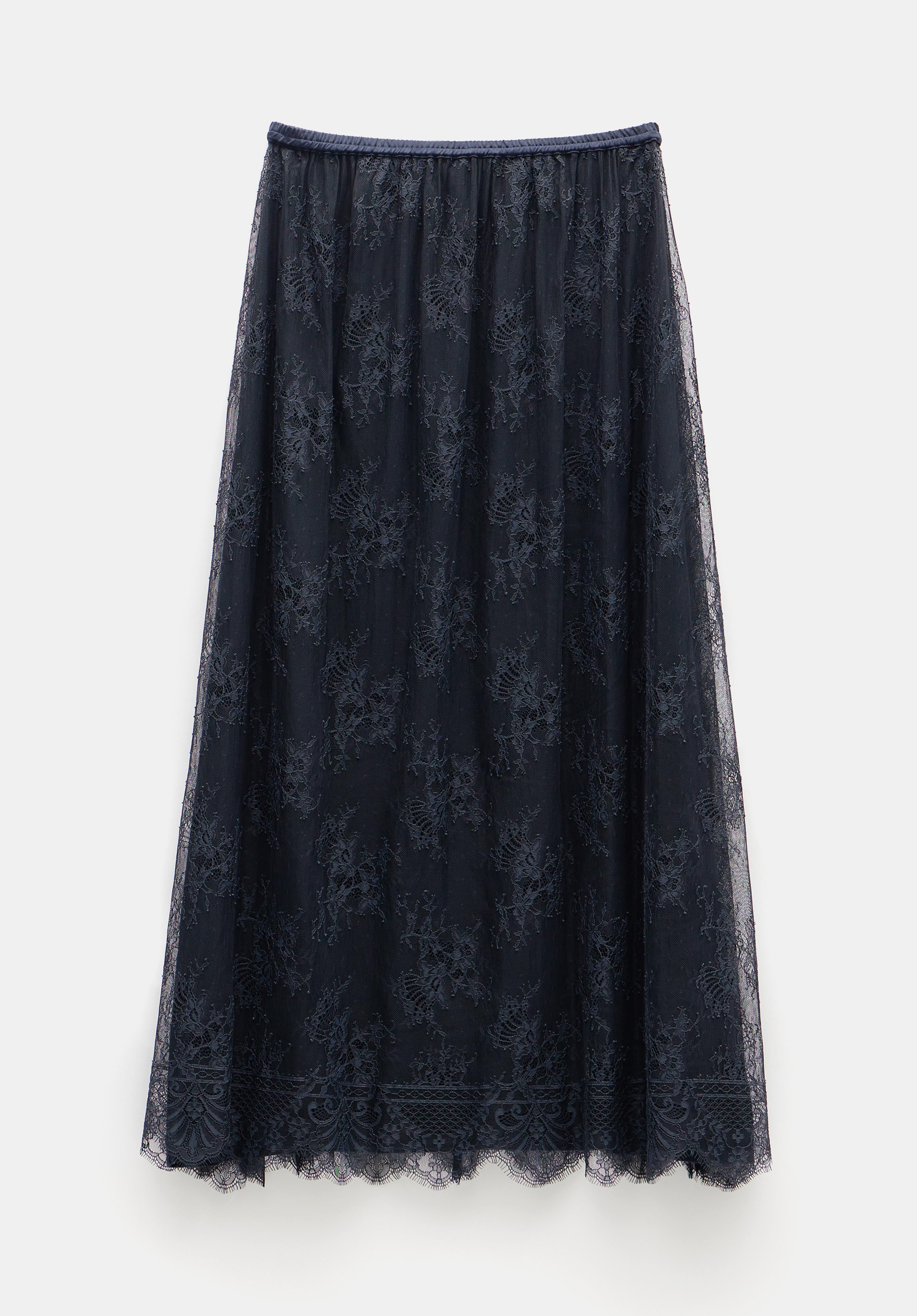 Claudia Lace Skirt Navy hush