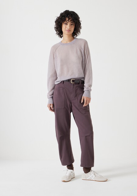 Elsie Gauzy Wool Blend Crew Jumper