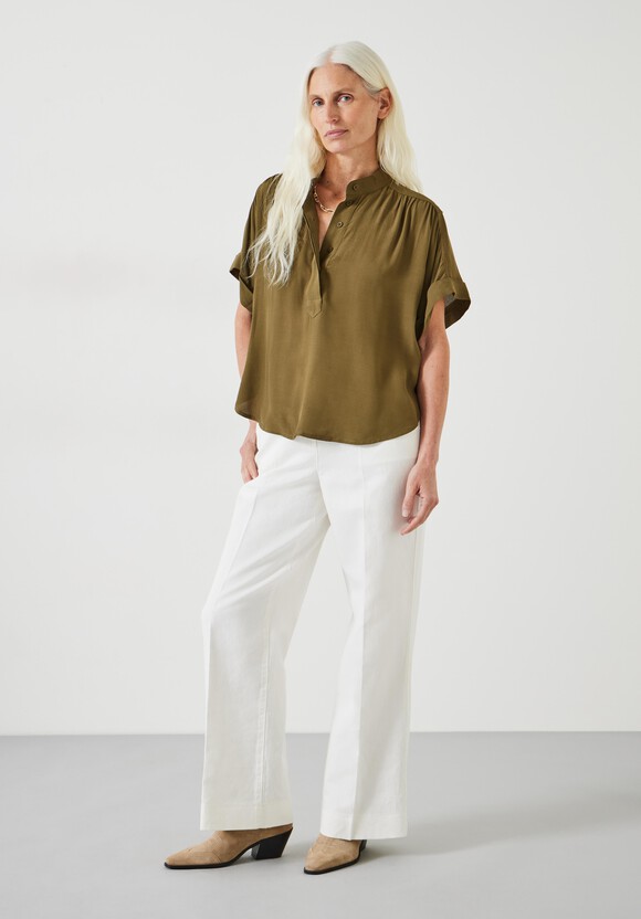 Anika Oversized Short Sleeve Blouse