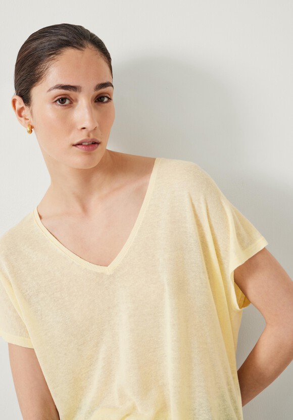 Emmerline Linen Blend Knitted Top