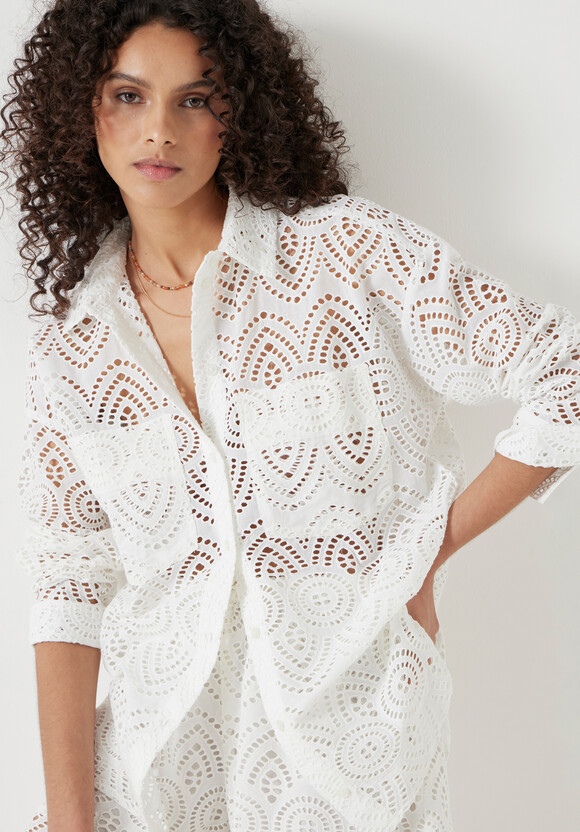 Cotton Broderie Shirt