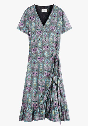 Jersey Frill Wrap Dress