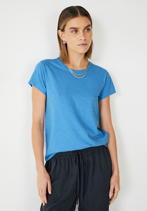 Slim Fit Slub Crew T-Shirt